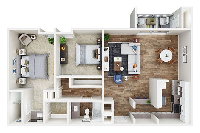 The Villas at Woodland Hills – B206