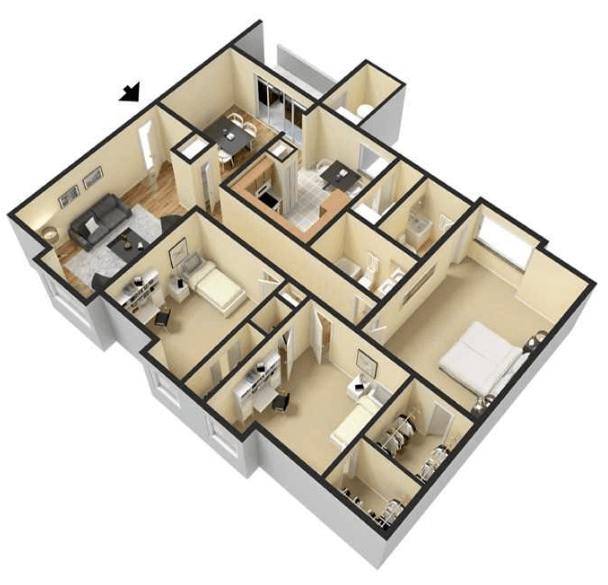 Cloisters & Foxfire Apartments – 2511-H