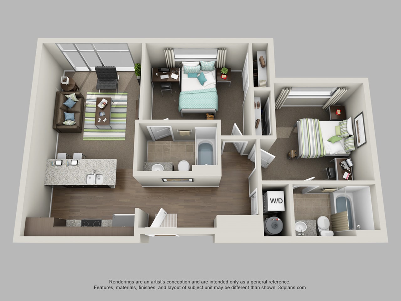 The Hue – Entire Unit - Priced By Bed