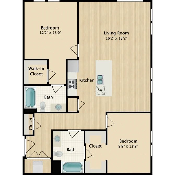 Cannery Row – 2 Bedroom 2 Bath