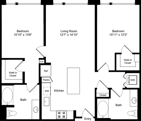 Vista 99 Apartments – 1207