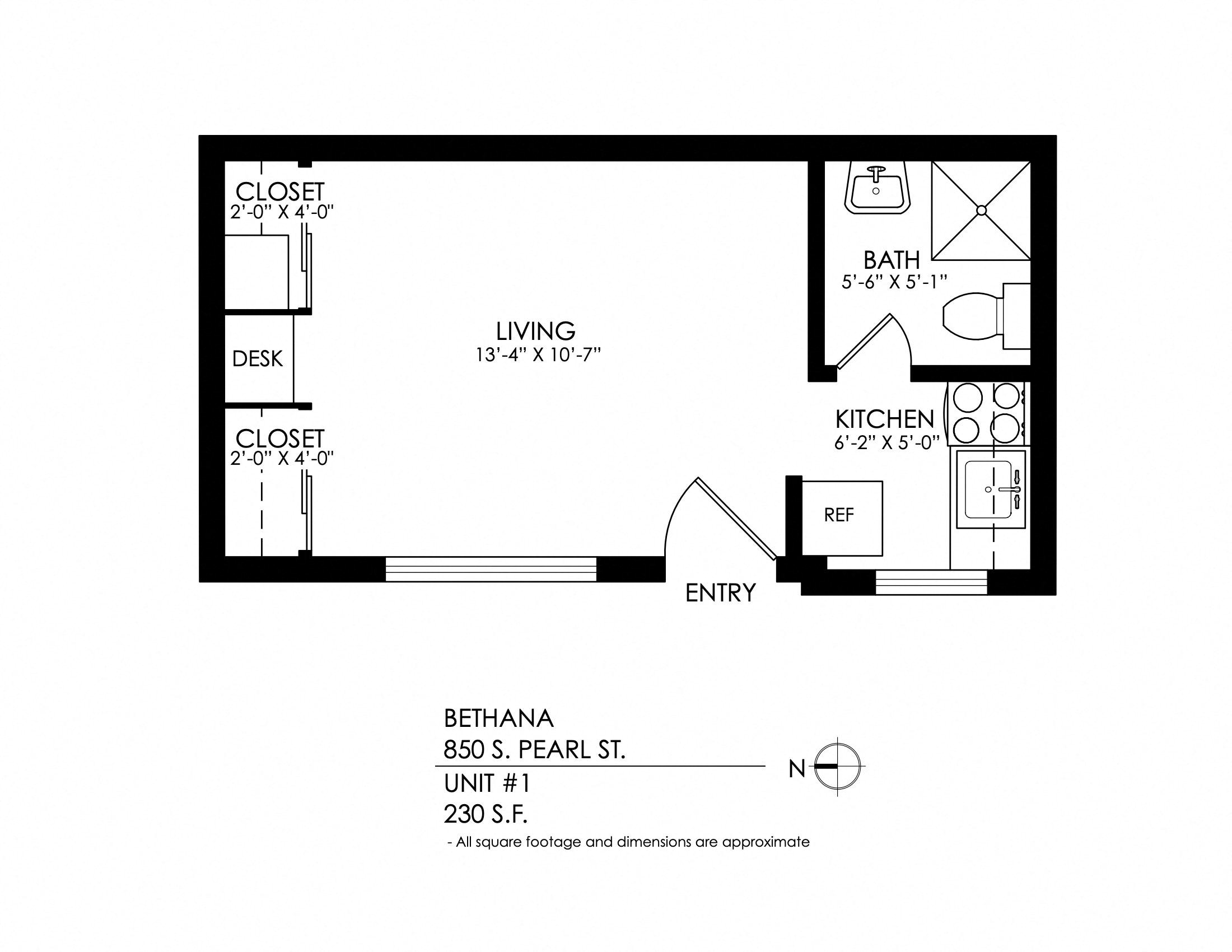 The Bethana Apartments – Studio