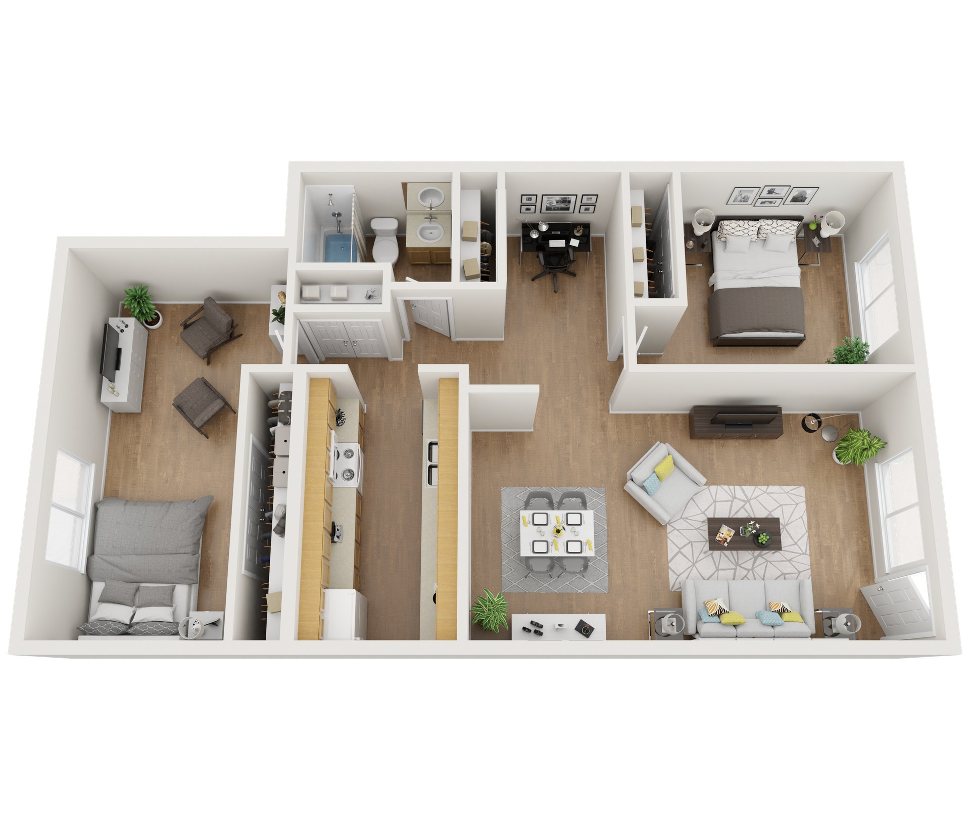 The Grove off North – 2 beds, 1 bath, $1200