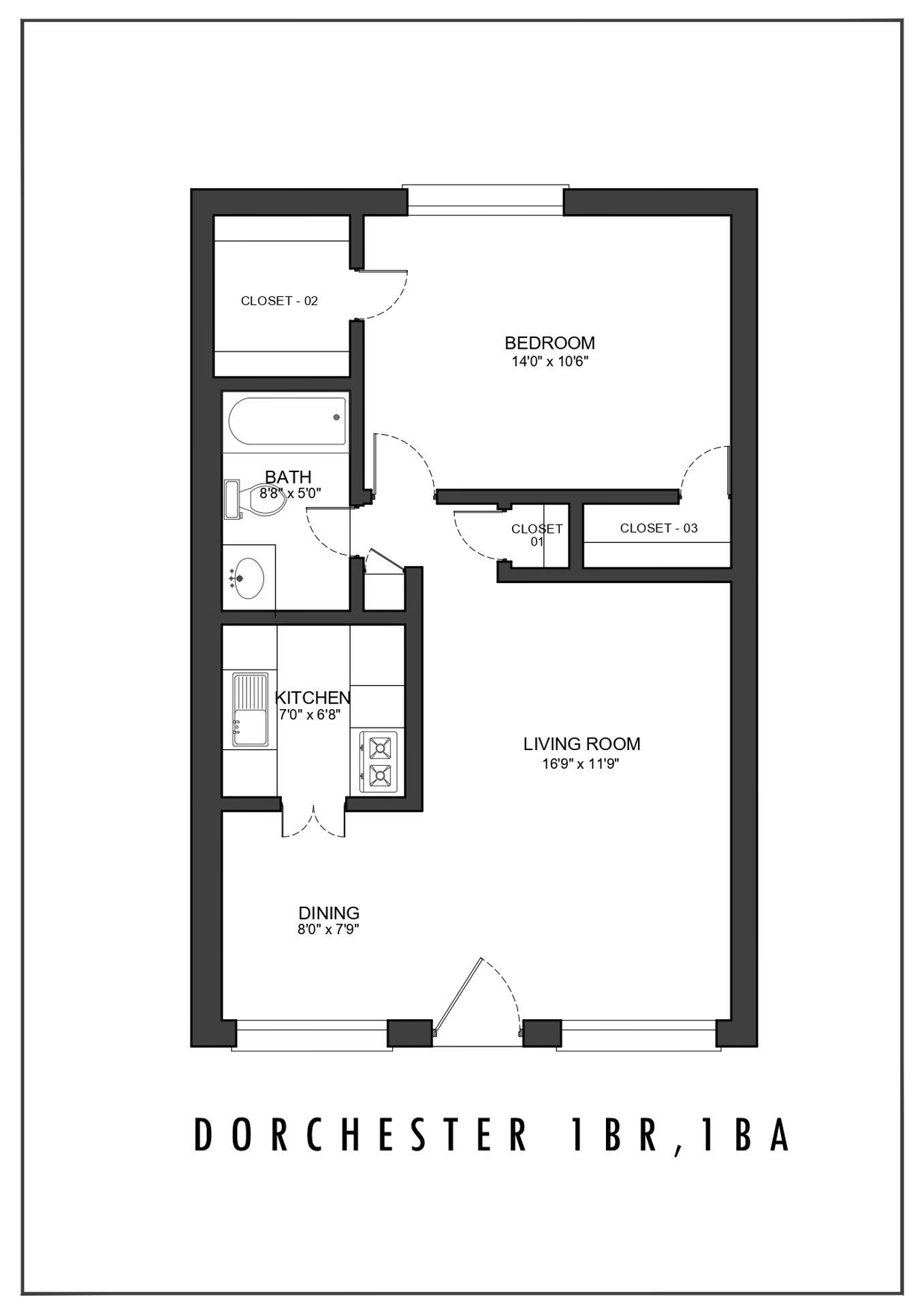 Cambridge Dorchester Apartments – D-202