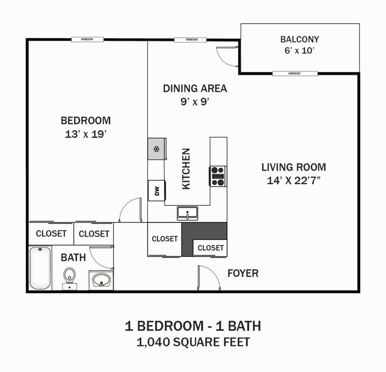 Oakwynne House – 1 Bedroom 1 Bath