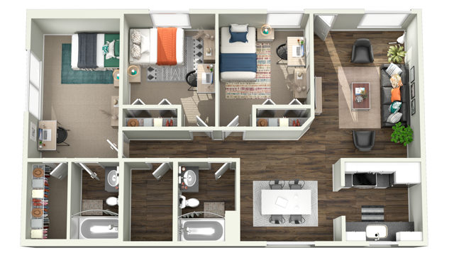 Willow Place – 3x2 - Immediate move-in available for some rooms
