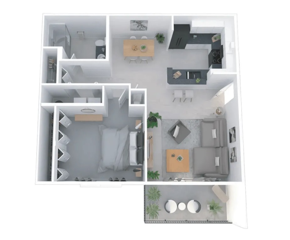 Beau West – 1 Bedroom 1 Bath