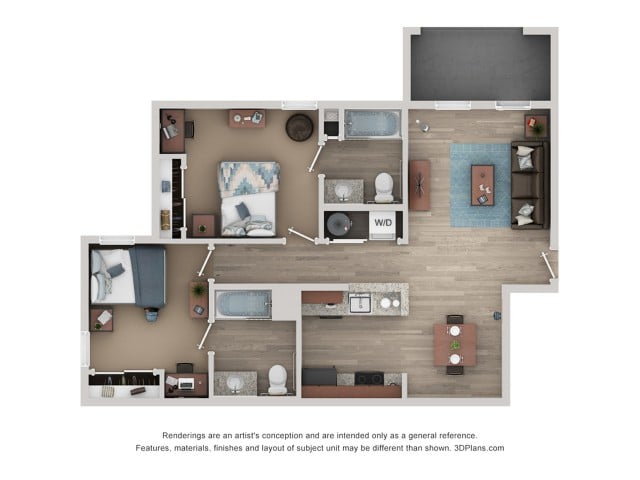 Flatts at South Campus – 2 Bedroom (B1)