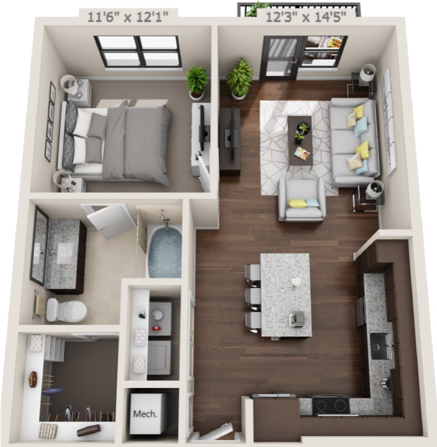 Eastbank River Walk Townhomes & Apartments – 2208