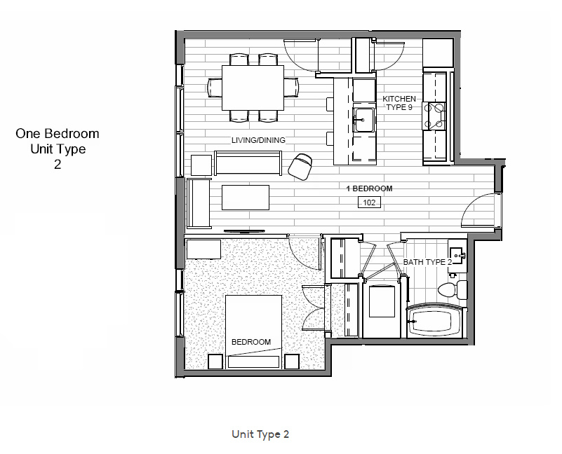 1212 East Apartments – 102