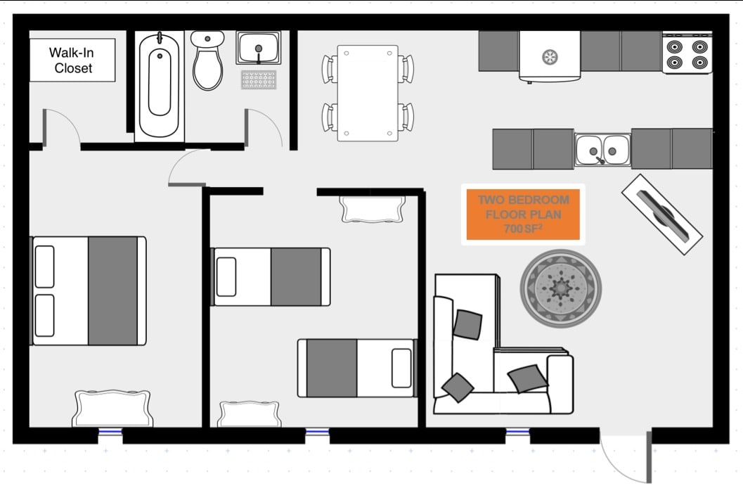 Kelly Apartments – 2-206
