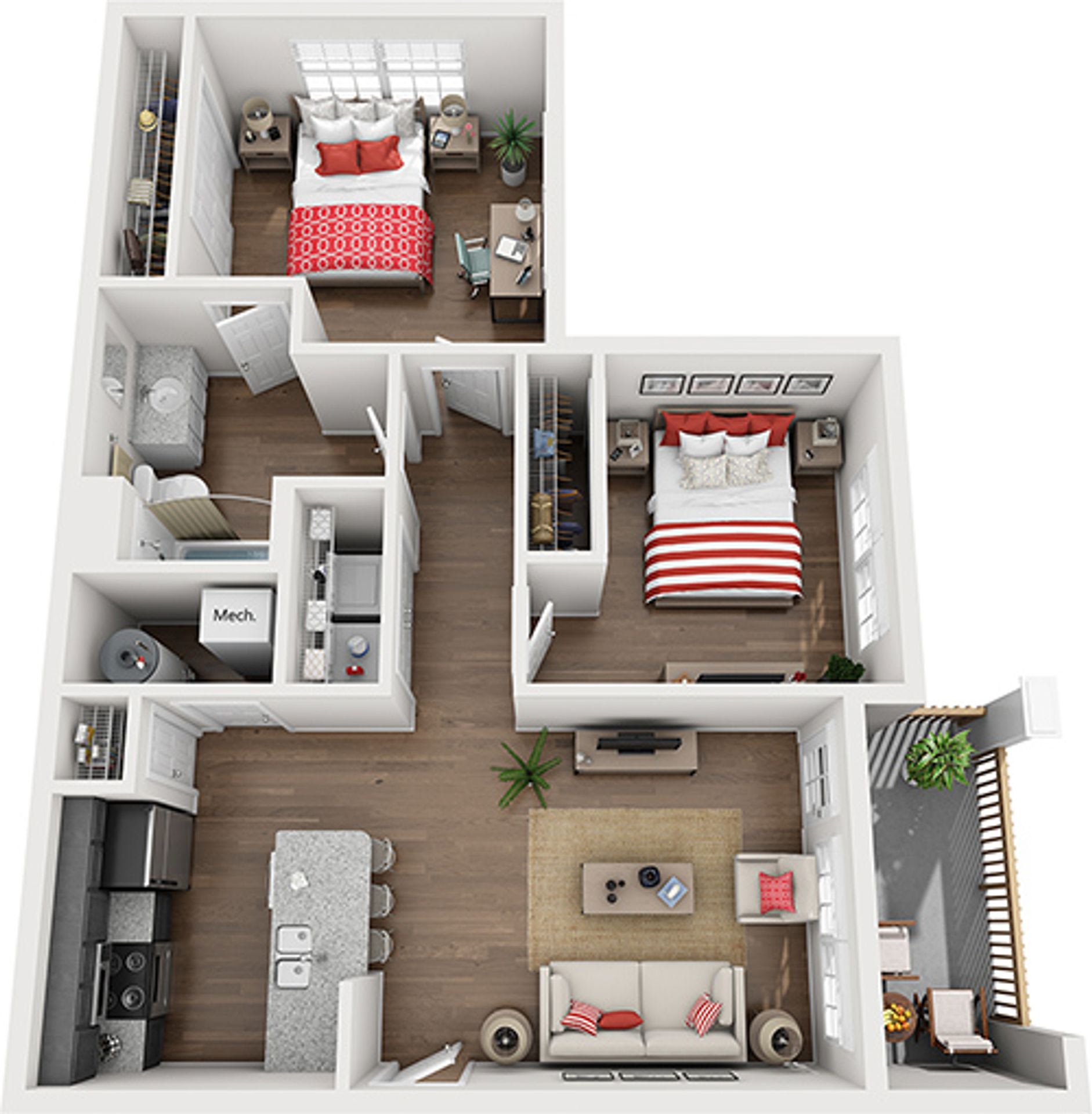 Adams Village – 2 beds, 1 bath, $1670