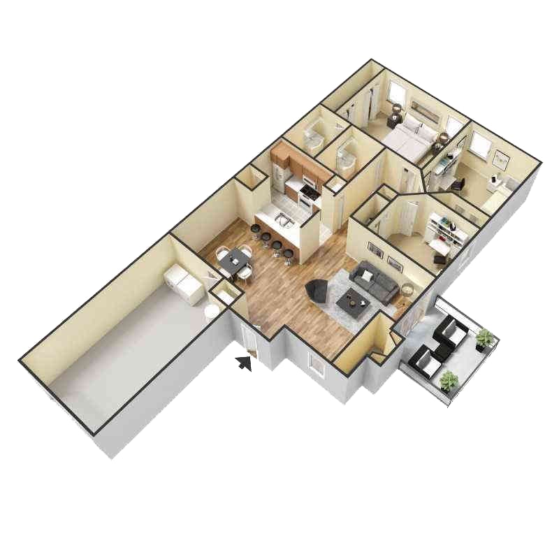 Cottages at Crowfield – A1208A