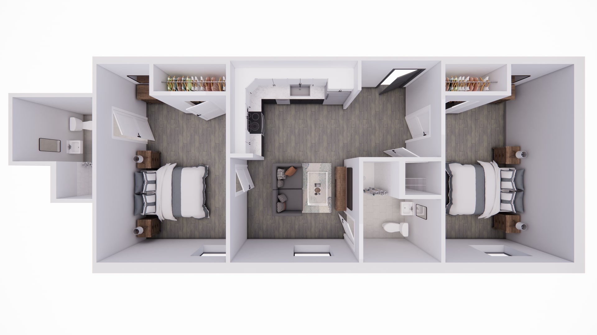 Market Street Apartments – 2 beds, 2 baths, $1395