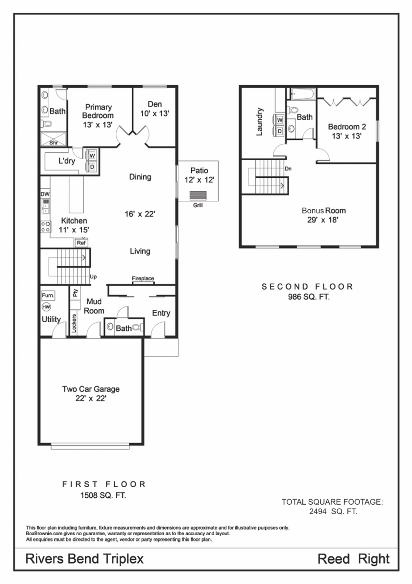 Rivers Bend Cottage Homes – 2 beds, 2.5 baths, $2425