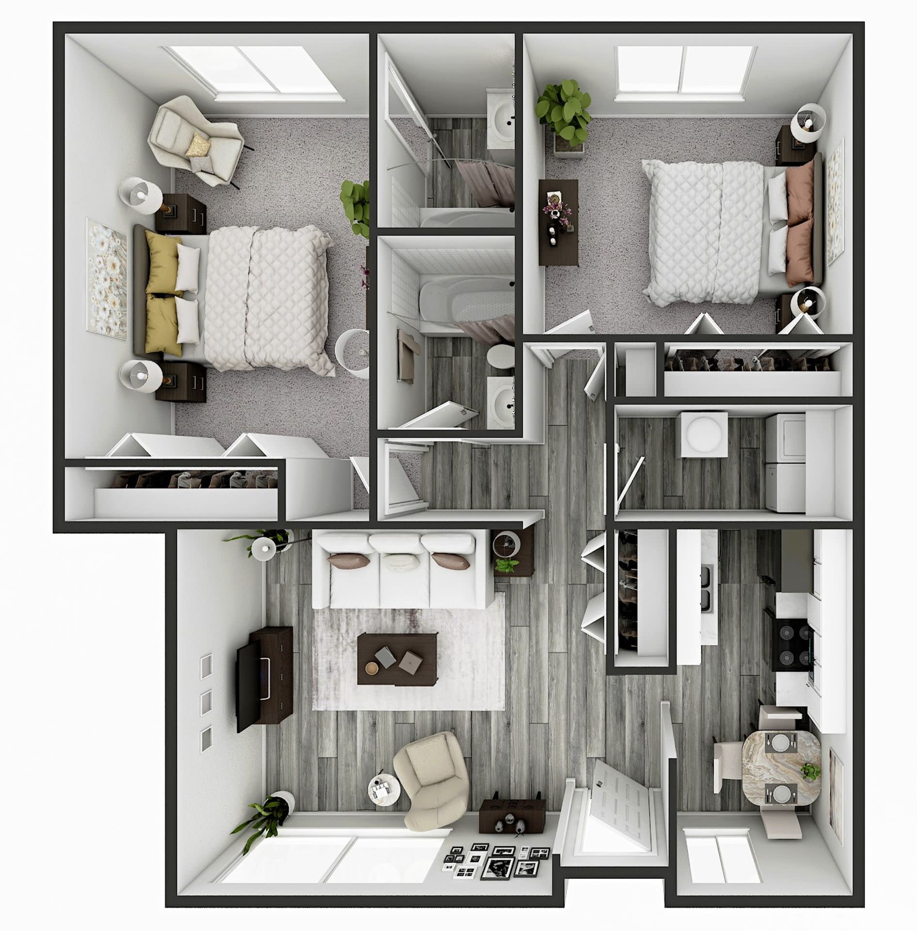 Candlelite Apartments – 2 beds, 2 baths, $1079
