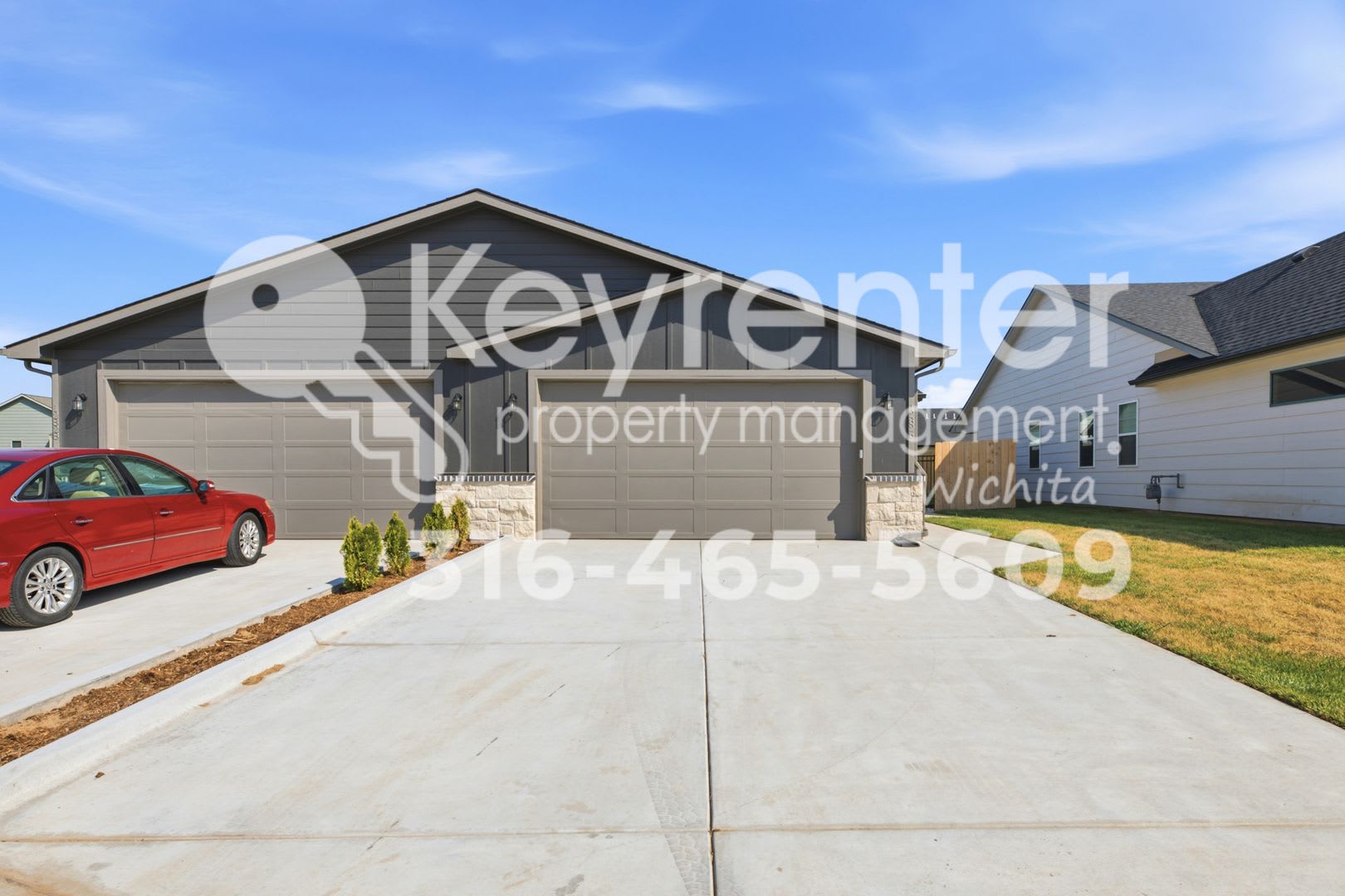 New 3-Bedroom Duplex with 2-Car Garage, Fenced Yard & Lawn Care Included – photo 1
