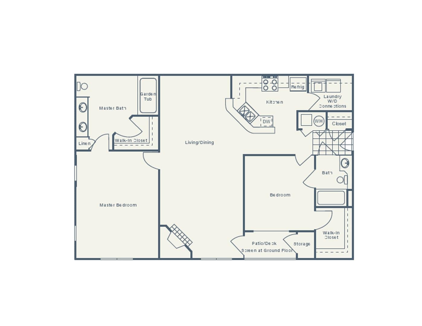 B2: 2 Bed 2 Bath