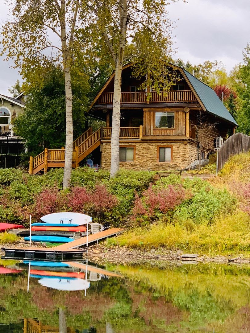 Riverfront Whitefish Cabin w/ Private Dock + Walk to Downtown – photo 1 of 41