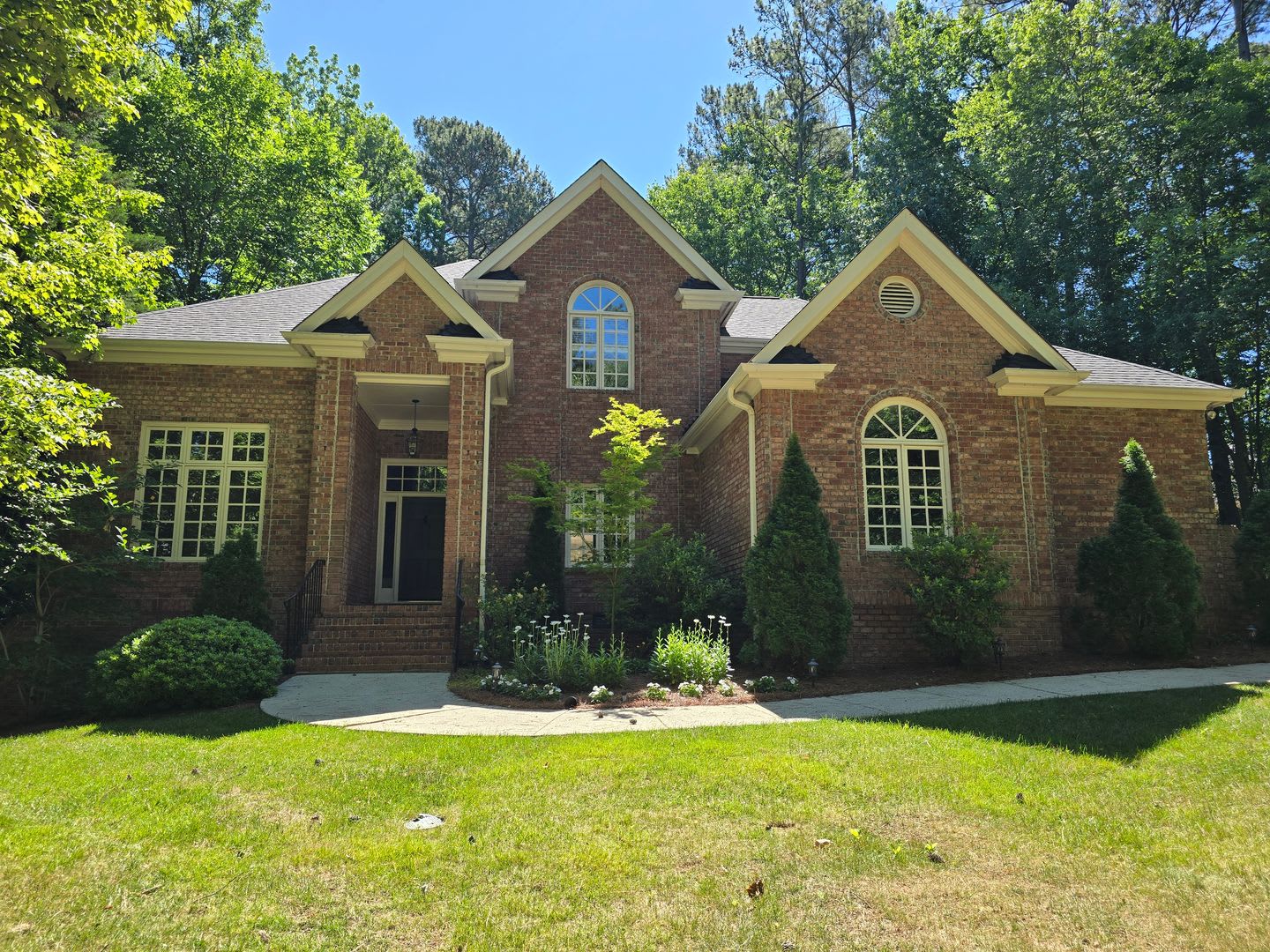 Custom Brick Home on Private Wooded Lot in Cary's Prestigious Wessex Community – photo 1