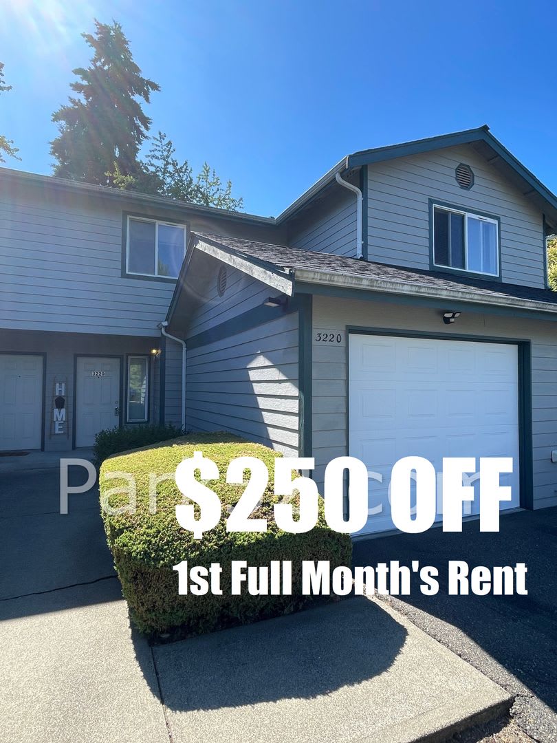 250 Off The First Full Month 2 Bedroom University Place Townhome – photo 1 of 16