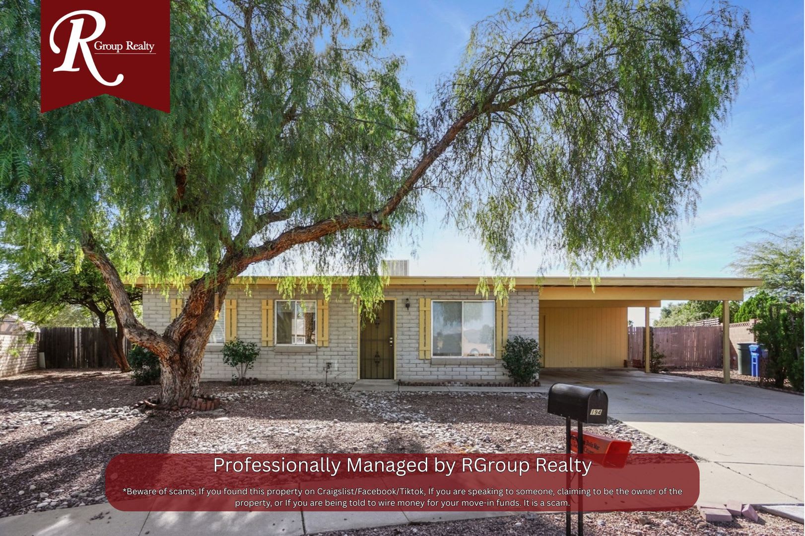 Charming East Tucson 3Br 2Ba Rental Home With Covered Patio Carpet Free Interior 85748 – photo 1