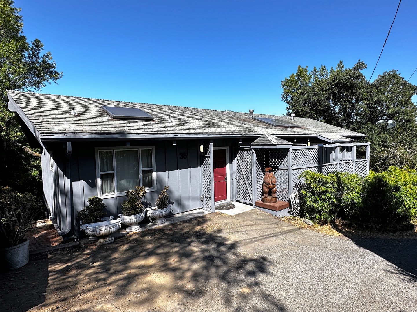 Three bedroom, two bathroom home with gorgeous views and sunroom for rent in the hills of Fairfax! – photo 1 of 33