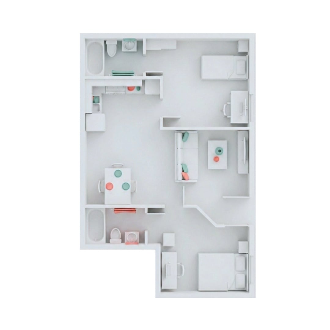Private 2BR/2BA Suite at Campus Edge – photo 1 of 9