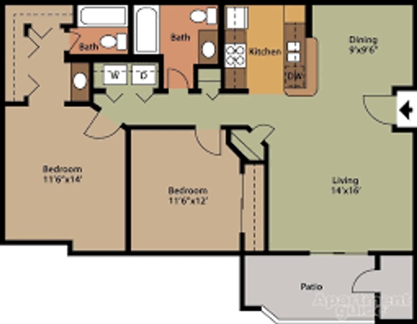 BILTMORE AREA 2 BEDROOM CONDO IN GATED COMMUNITY – photo 4