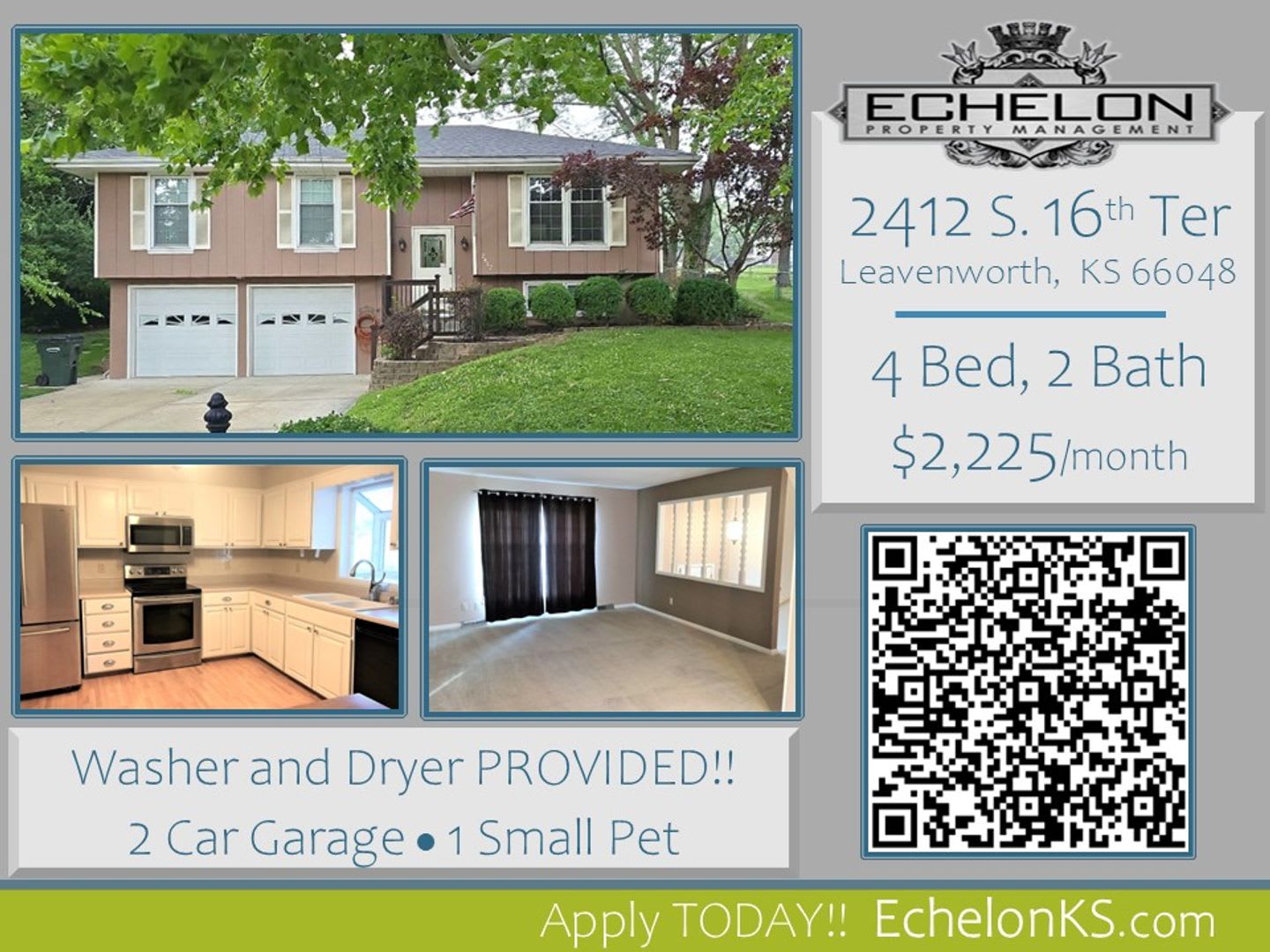 4 Bed, 2 Bath House with 2-Car GARAGE!! – photo 1