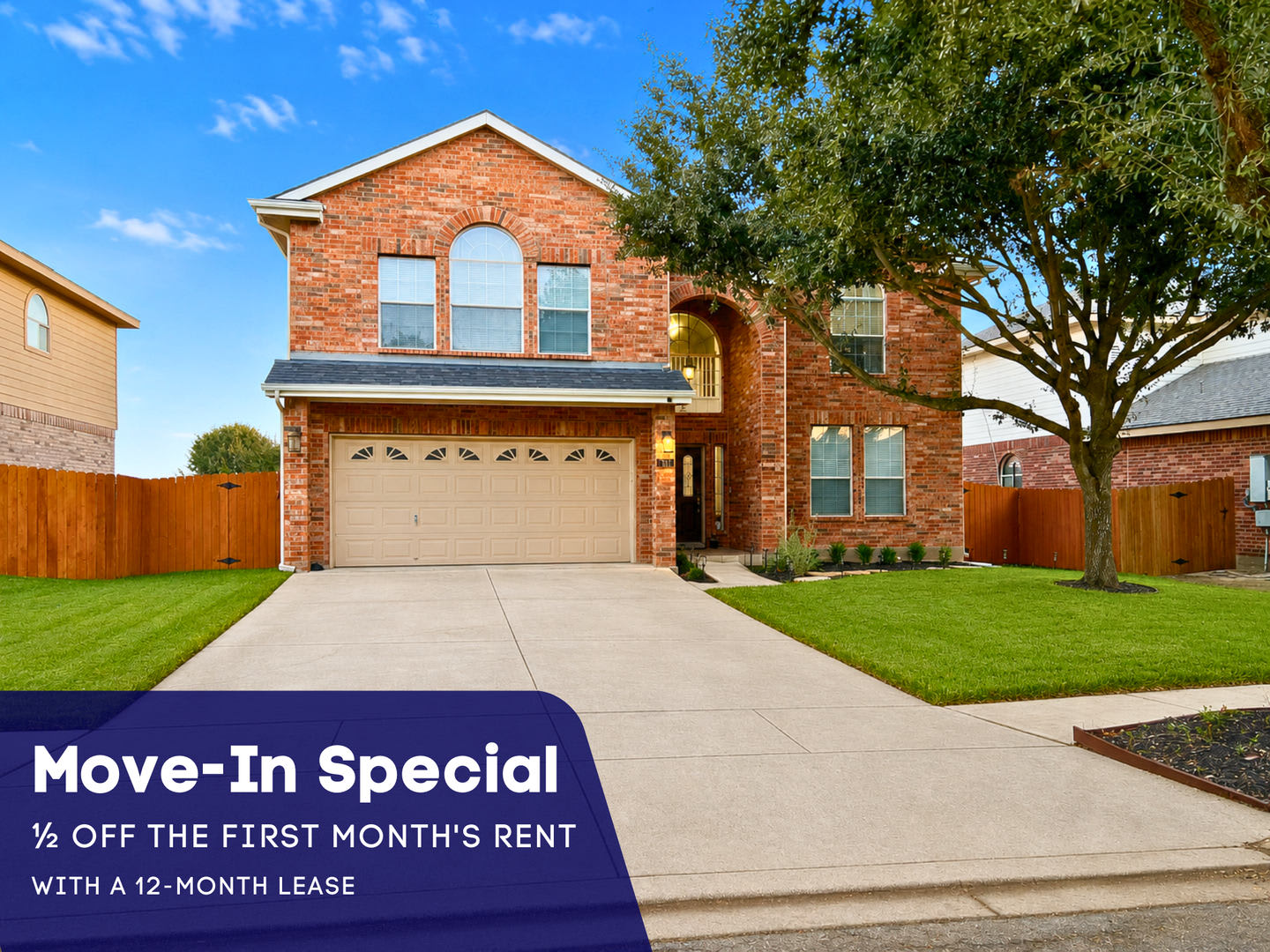 Move-In Special. ½ off the first full month's rent with a 12-month lease – photo 1
