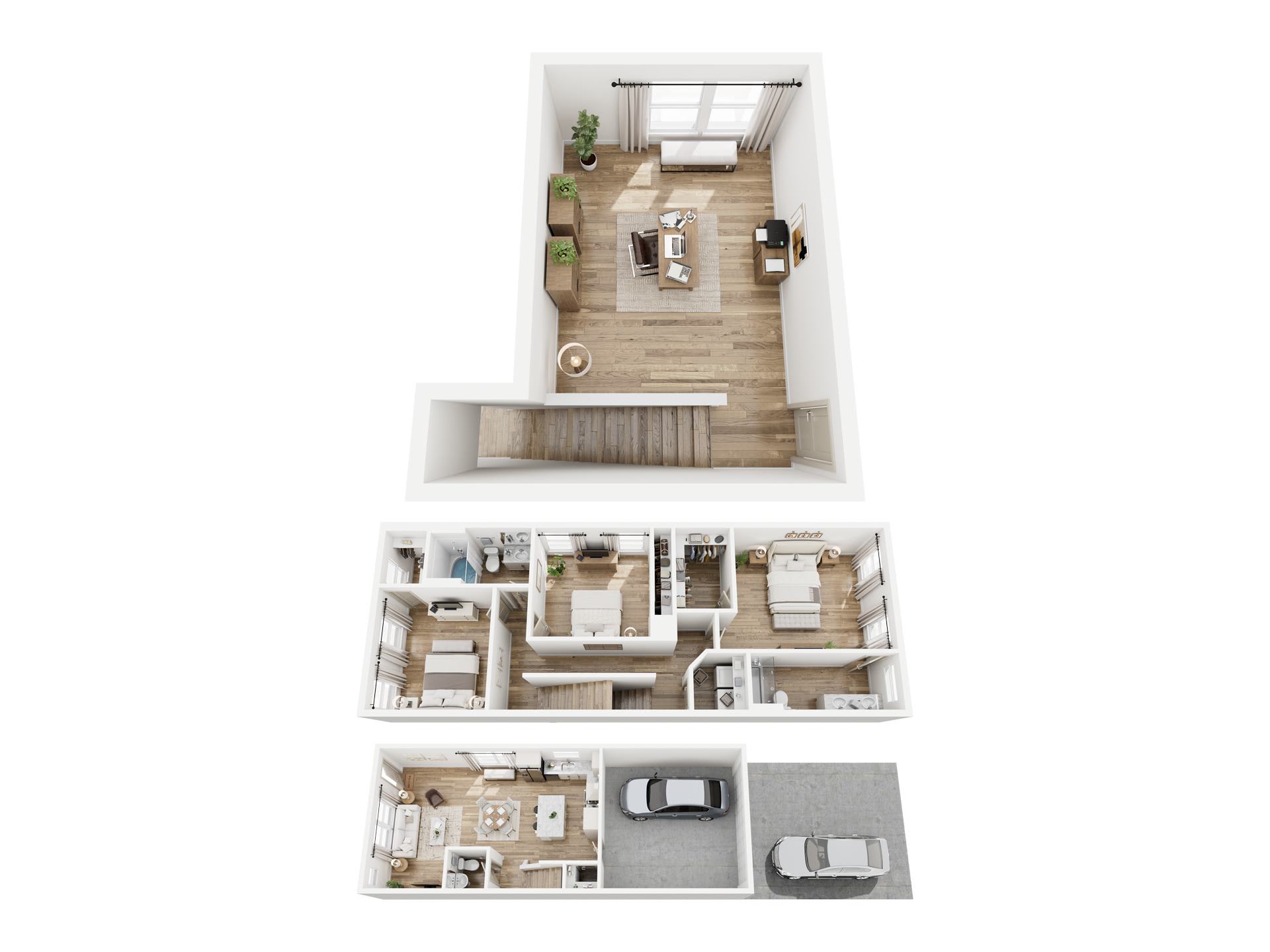 New Classically designed Duet style homes for Rent in Charlotte – photo 1