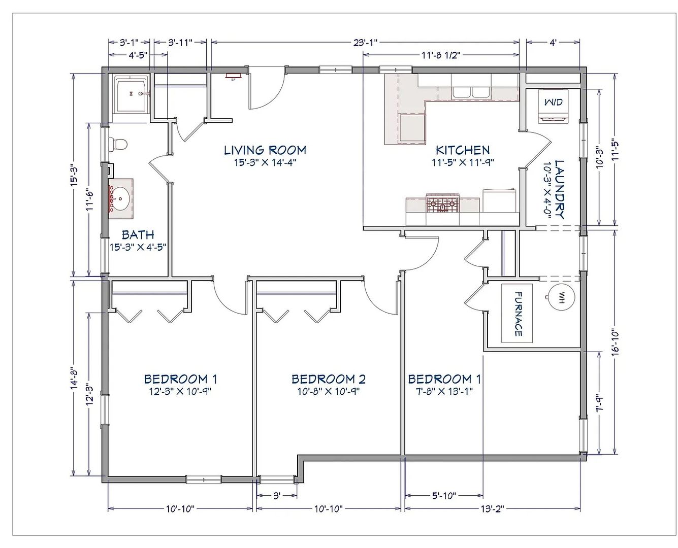 Update 3br 1ba South Campus and Bryan Park – photo 2