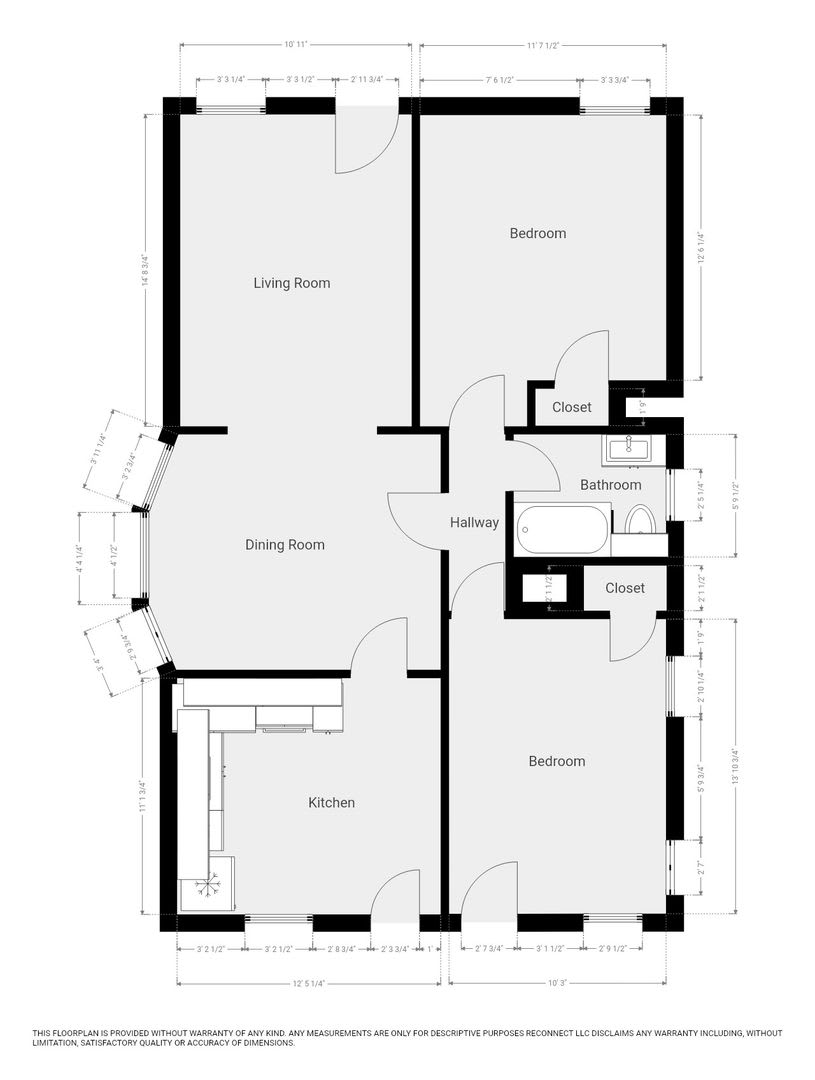 This Completely Refinished Two Bedroom One Bathroom Home Features Brilliant Hardwood Floors Throughout – photo 5