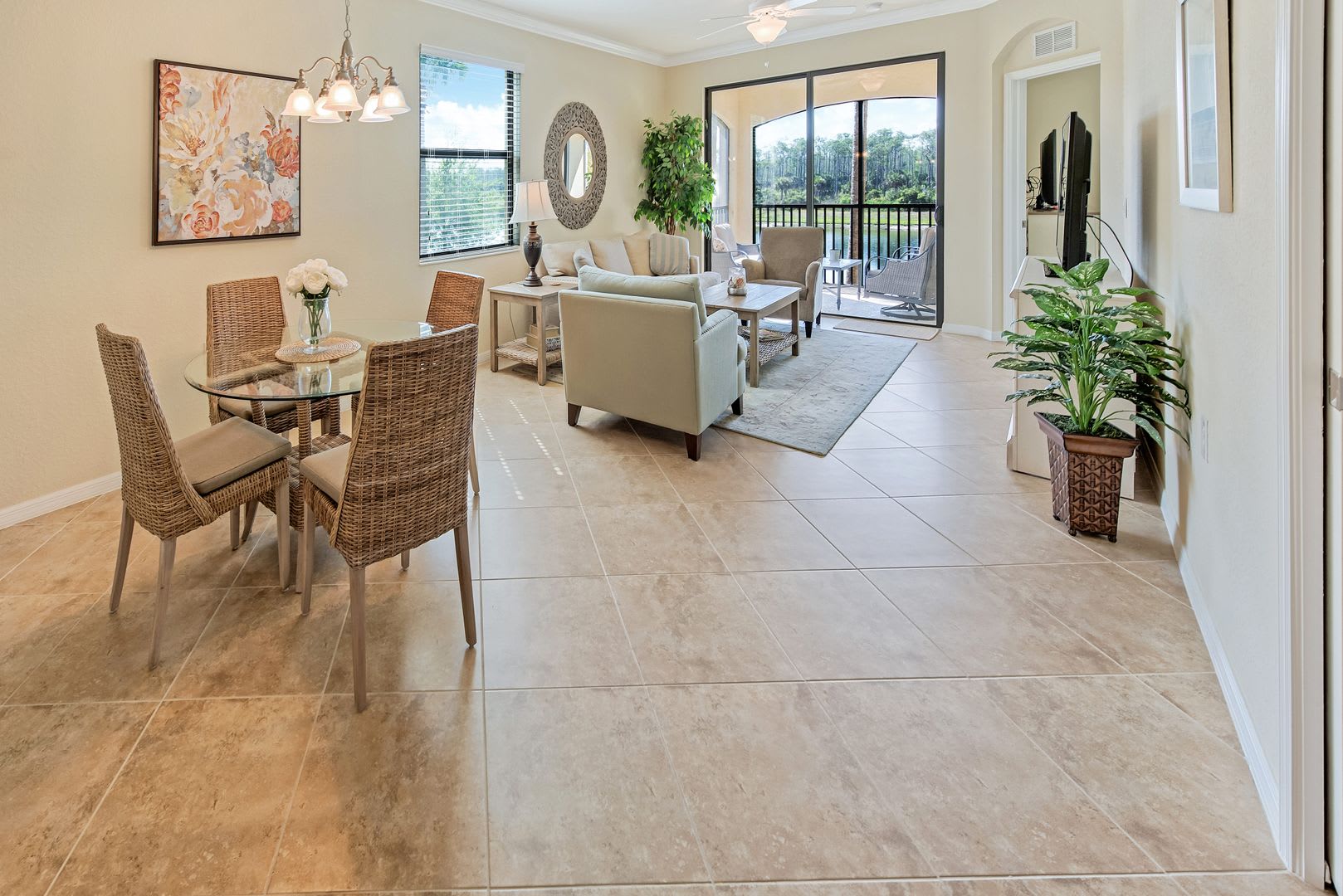 Available now as a turnkey furnished annual 2BR/2BA+Den Condo in Treviso Bay! – photo 4