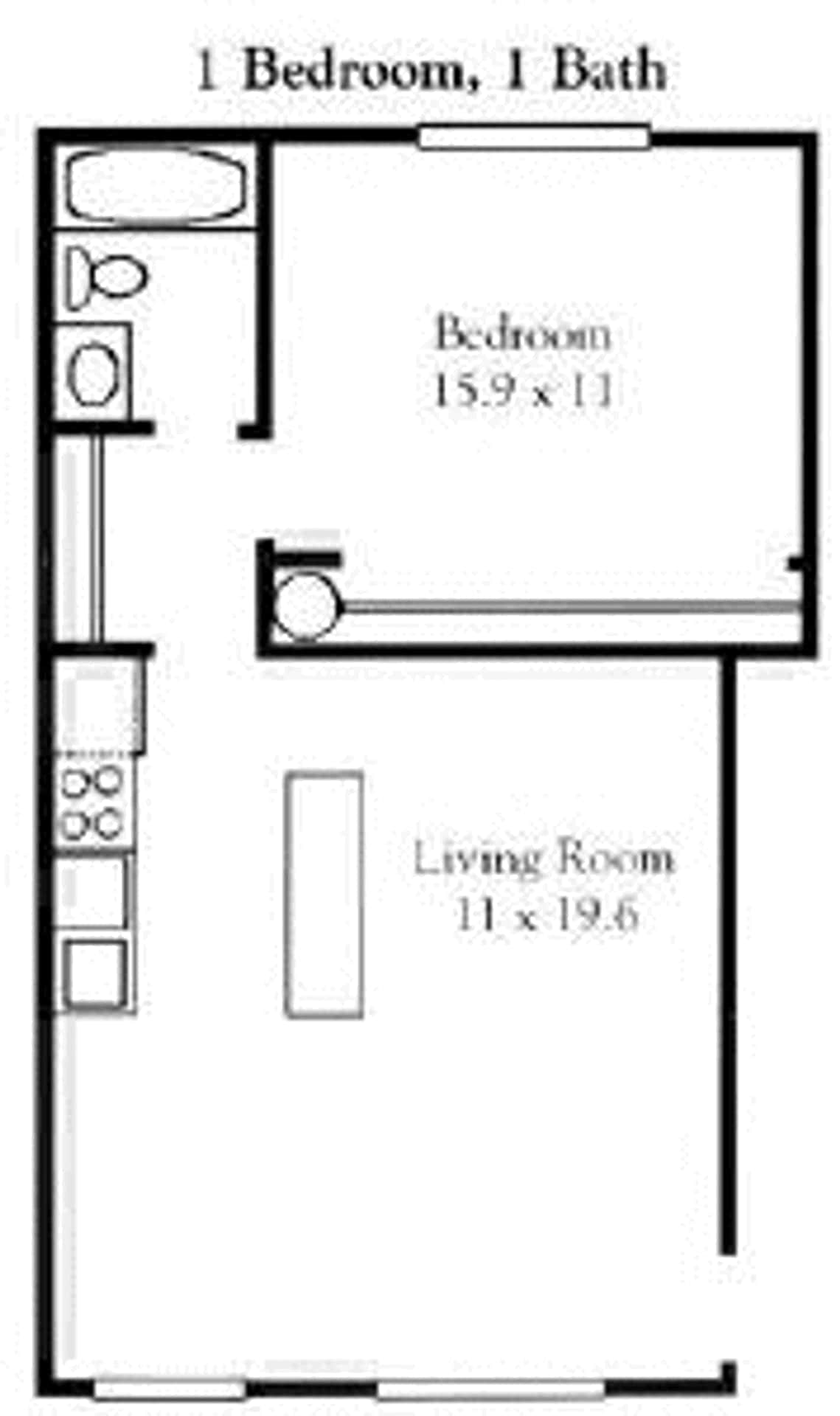 One Bedroom, One Bath – photo 2