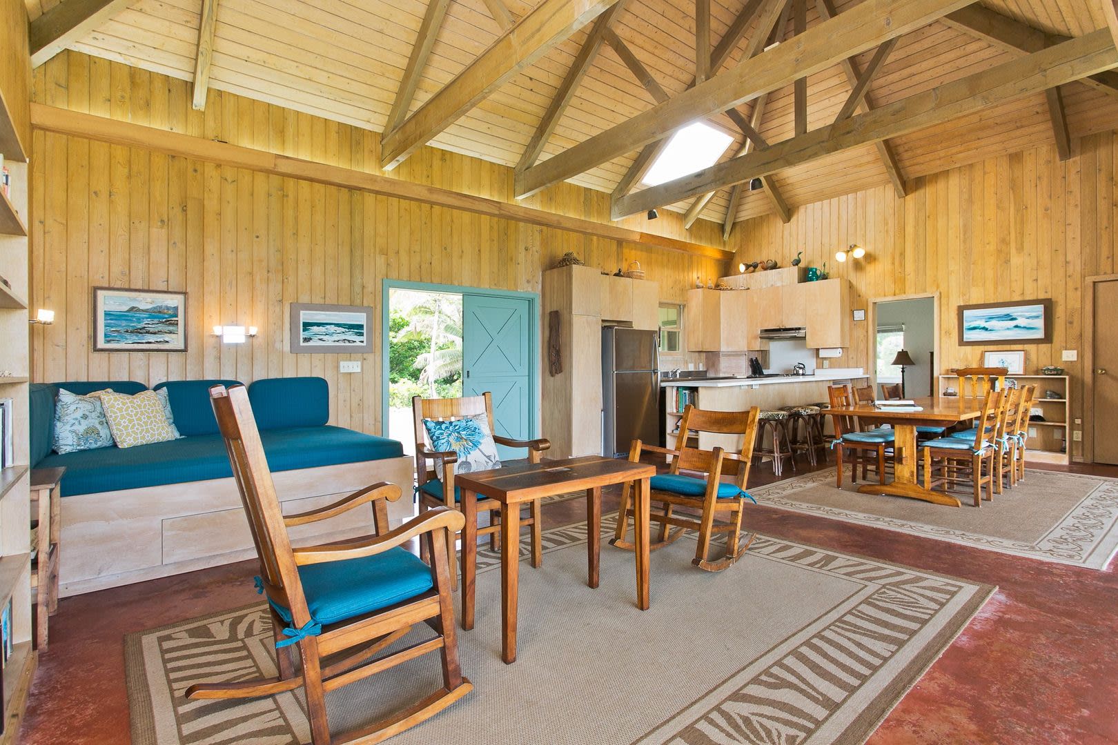 Oceanfront Cottage W Panoramic Views Yard Private Beach Access Waipuna – photo 3
