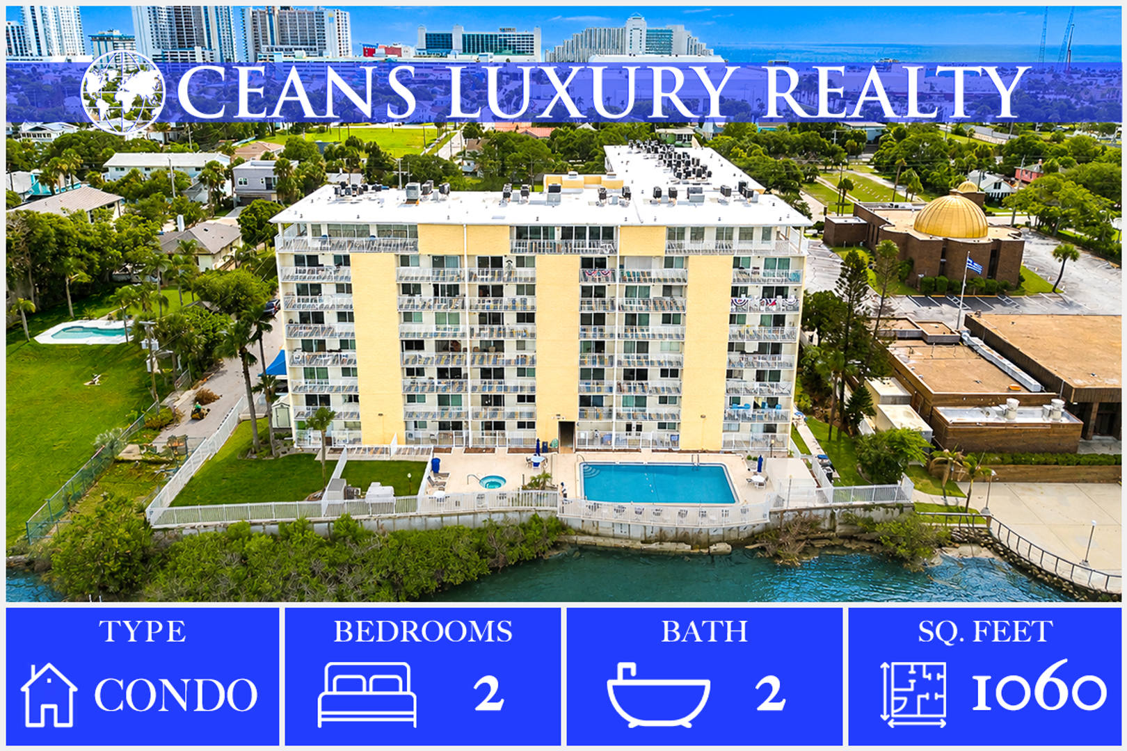 Riverfront Condo 2 Bedrooms 2 Bathrooms Walk To The Beach – photo 1