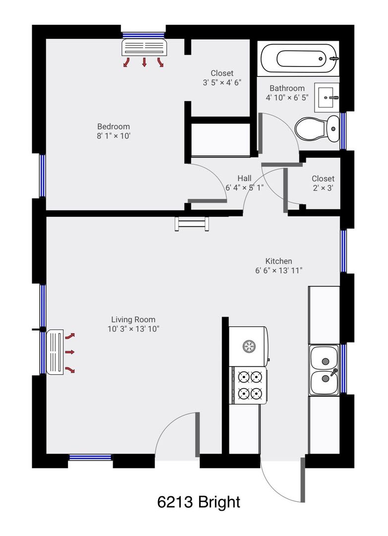1 Bed 1 Bath Upstairs Back House Available Now! – photo 4