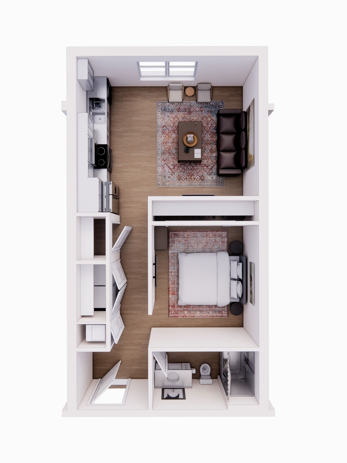 One Bedroom Bliss: Open Concept Living with a Balcony – photo 4