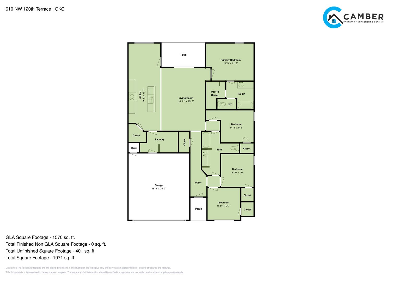 4 Bedroom 2 Bathroom 2 Car Garage Home With Upgrades Close To Broadway Extension A Short Distance From Edmond And Easy Access To Downtown Okc – photo 3