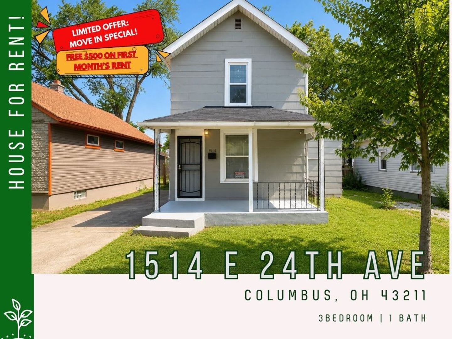 Move-In Ready 3 Bedroom Home with Private Fenced Backyard (FREE $500 OFF ON YOUR FIRST MONTH!) – photo 1