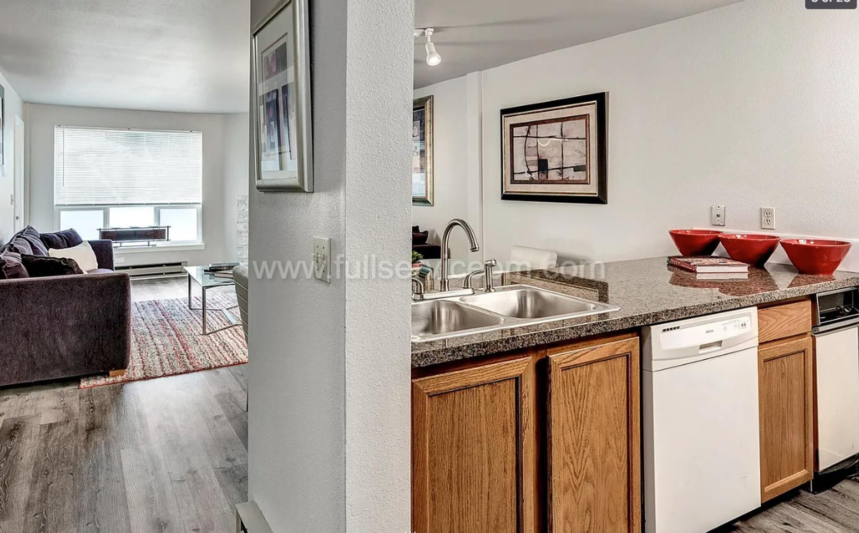 Spacious, Modern Northgate Condo w/ Quartz Kitchen, Secure Parking, Pool & Light Rail Access – photo 4