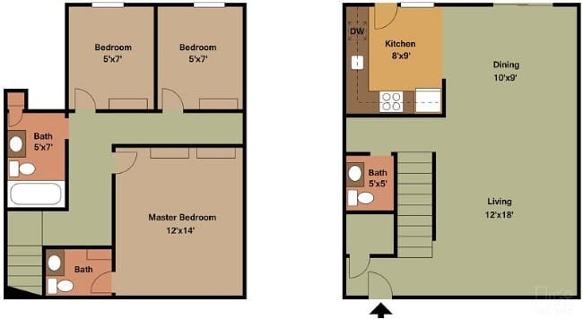 3 Bedroom 1 1/2 Bath Townhomes – photo 3
