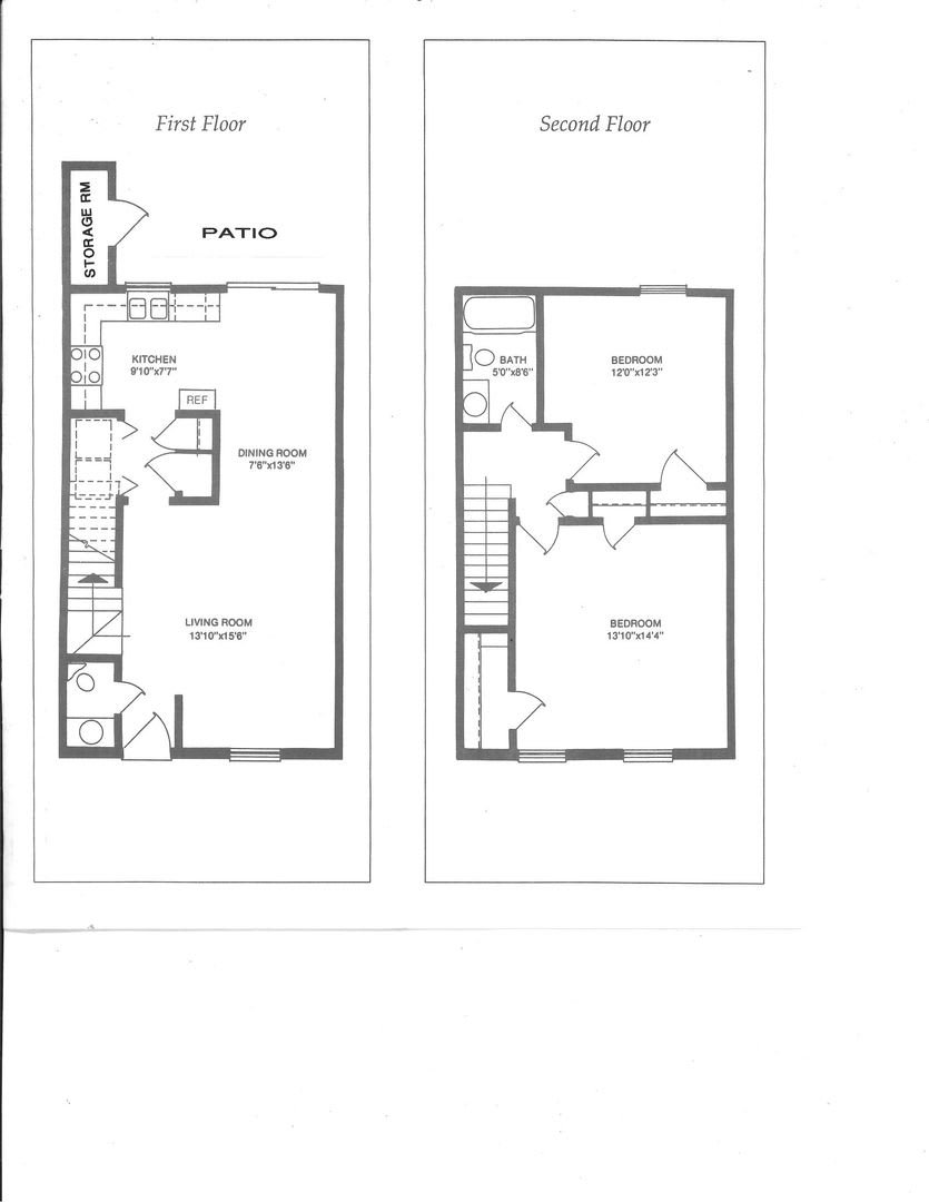 2 Bedroom, 1.5 Bath Townhouse – photo 2
