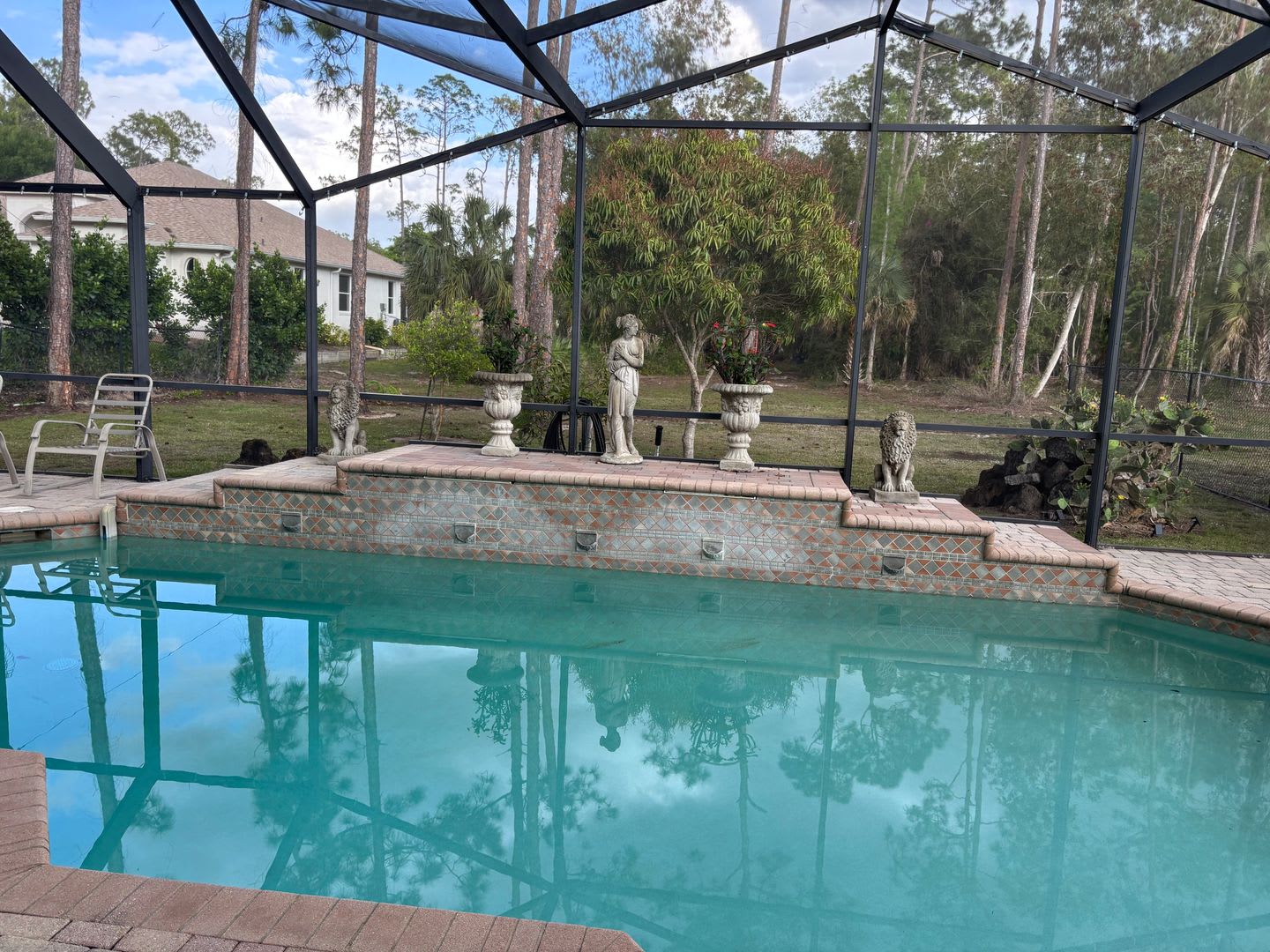 No Hoa Move In Ready Tomorrow 3 Bedroom 2 Bath Private Heated Pool Home On 1 5 Acres In Oakes Estates Furnished Seasonal Or Annual Rental Golden Gate Estates Oakes Estates – photo 1