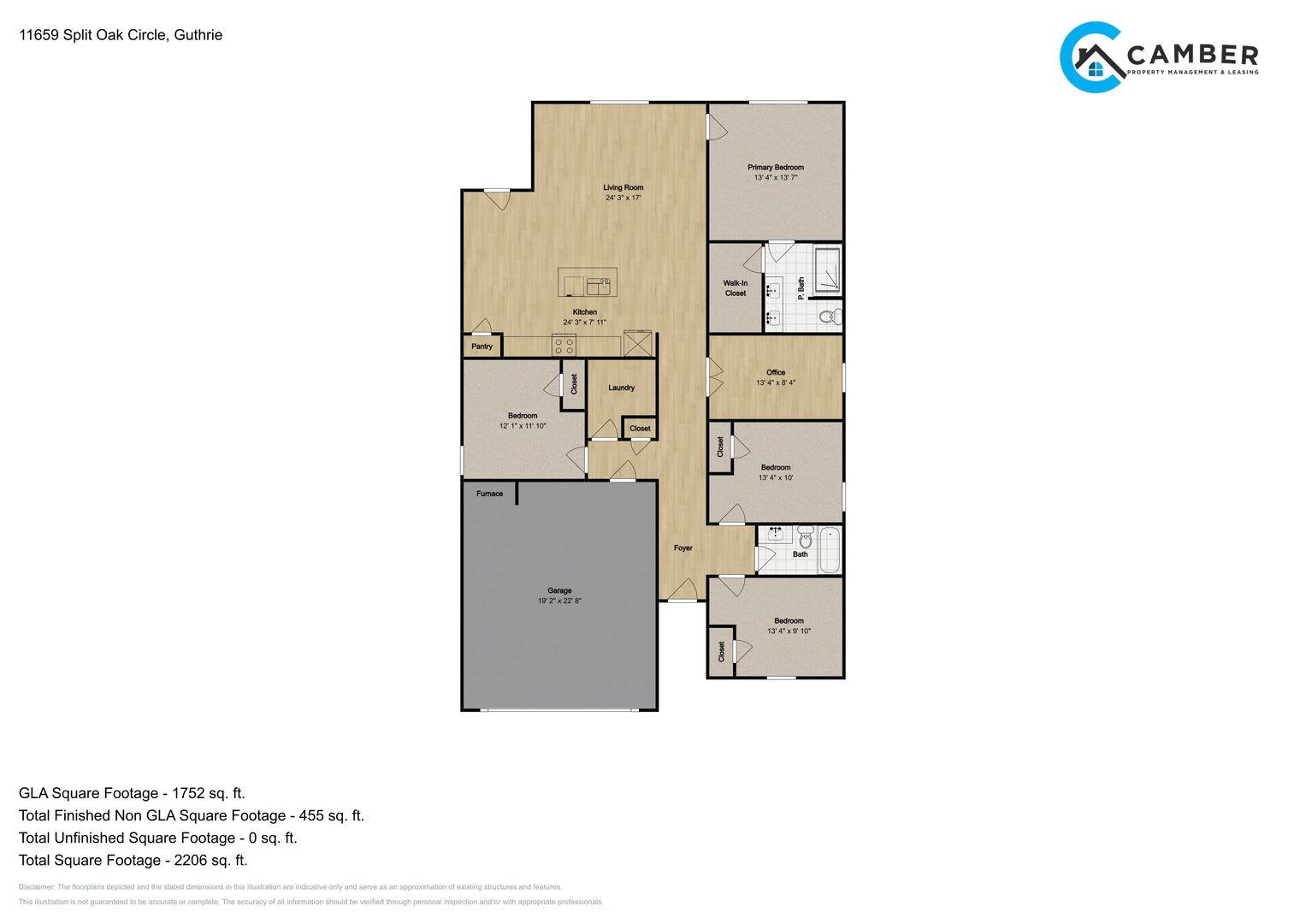 4 bedroom 2 bath home in Guthrie schools – photo 3