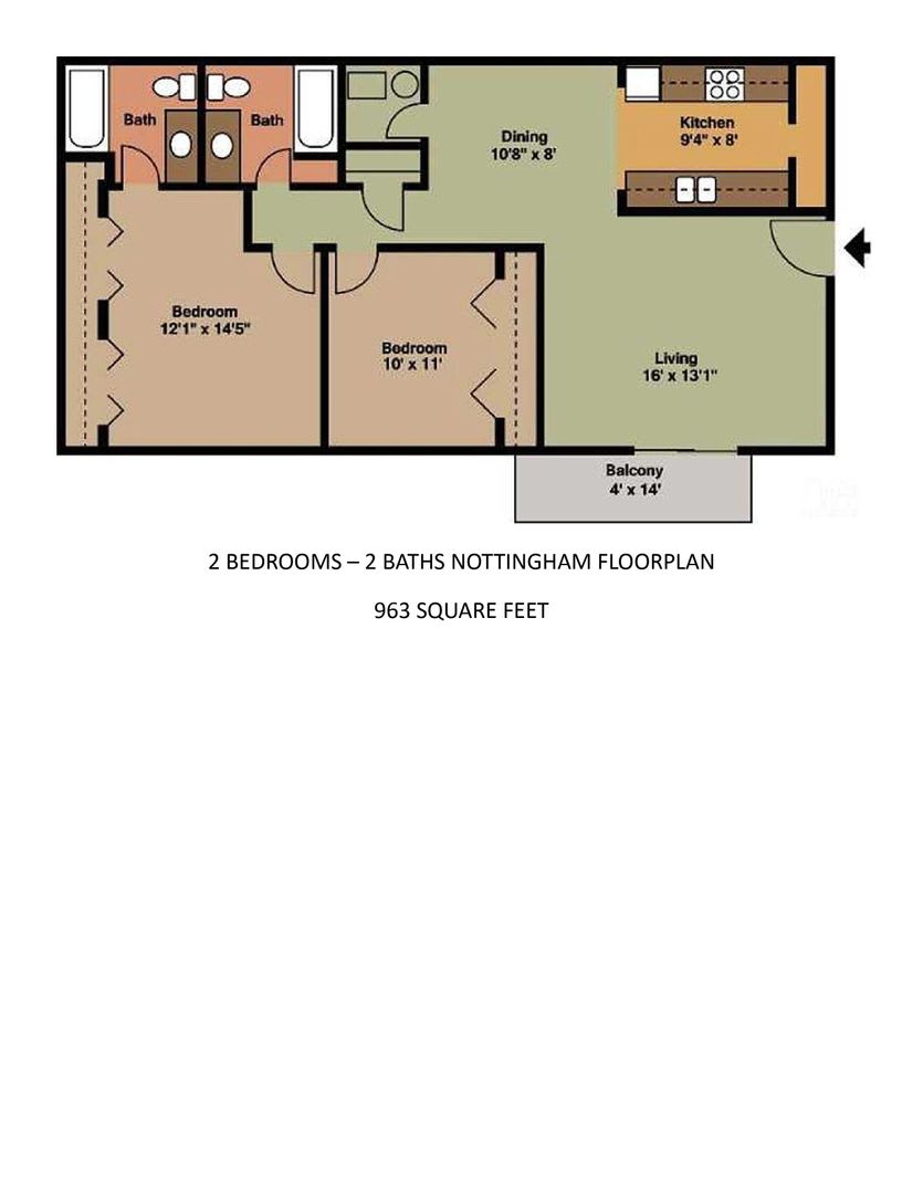 Charming Two-Bedroom Two Bathroom Apartment in Prime Chesterton Location! – photo 1