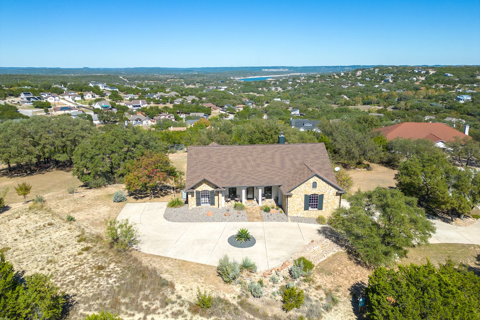 Fully Furnished Hilltop Retreat with Panoramic Lake Travis Views – photo 1