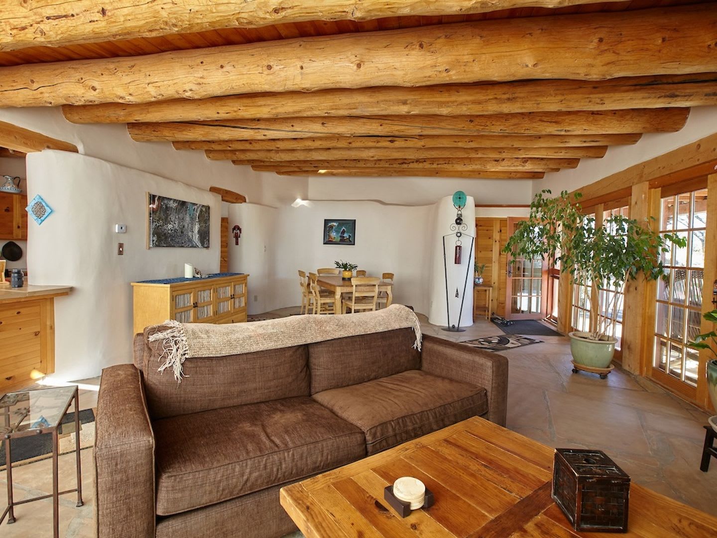 Panacea De Taos Architect Designed Earthship Retreat With Hot Tub Mountain Views Attached Garage – photo 3